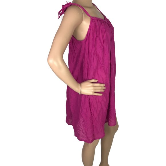 Monsoon Cami Mini Swing Dress Ladies Pink Size Small Tie Strap Sleeveless Summer - Picture 4 of 10